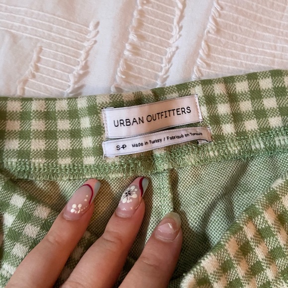 Urban Outfitters Green Gingham Pants - Picture 2 of 2
